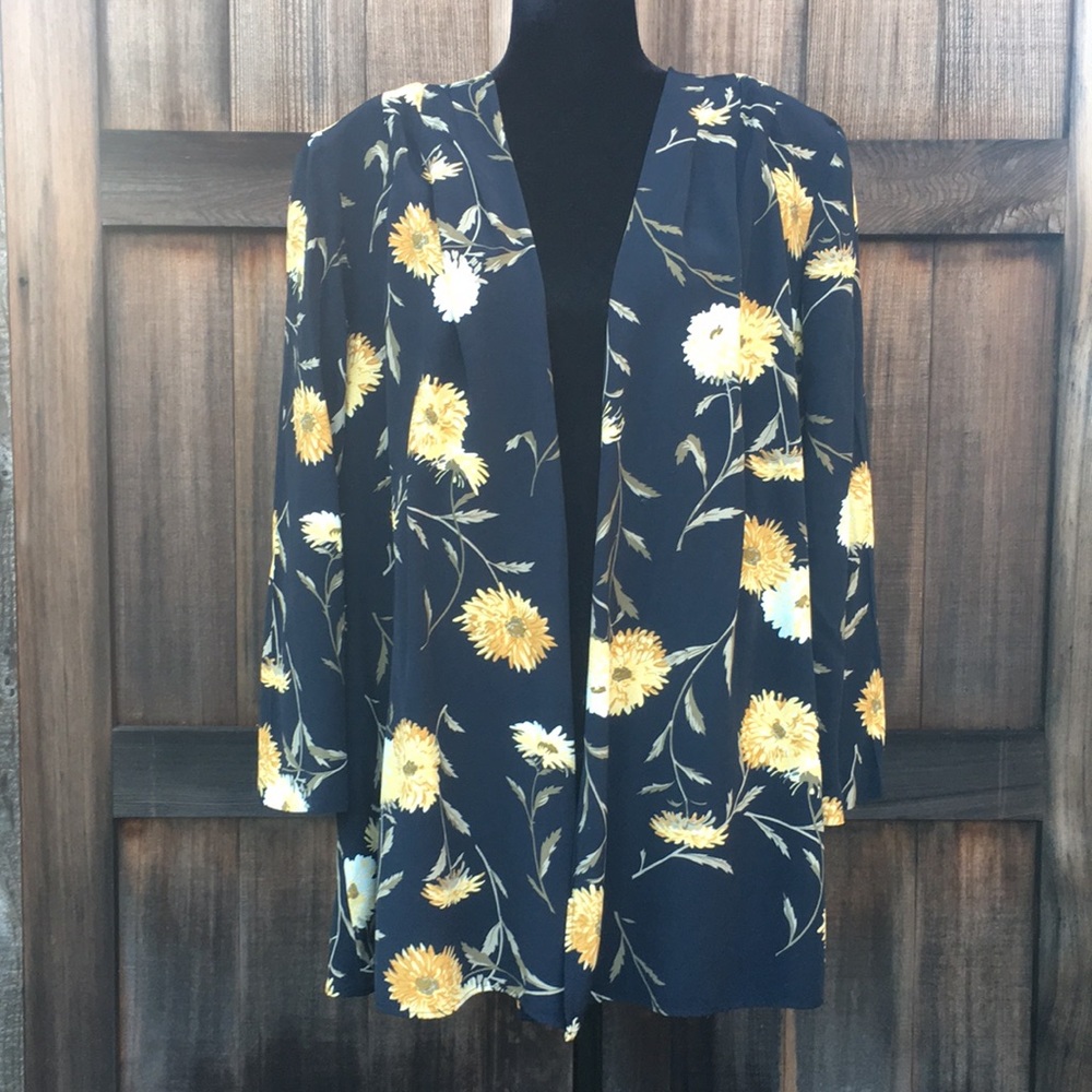 Vintage Synari Floral Rayon Jacket